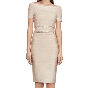 WORN ONCE Herve Leger Marina Stone Detail Dress